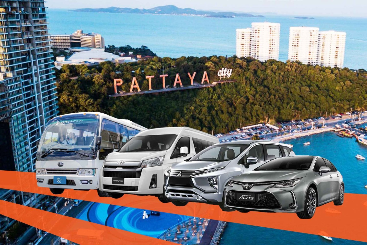 Pattaya Custom Tour Privat bilcharter från Bangkok