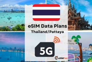 Pattaya: Plan de datos de Internet eSIM para Tailandia 4G/5G
