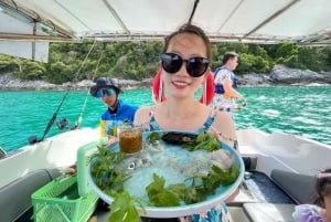 Pattaya : Bateau rapide privé Samaesan avec pêche et plongée en apnée