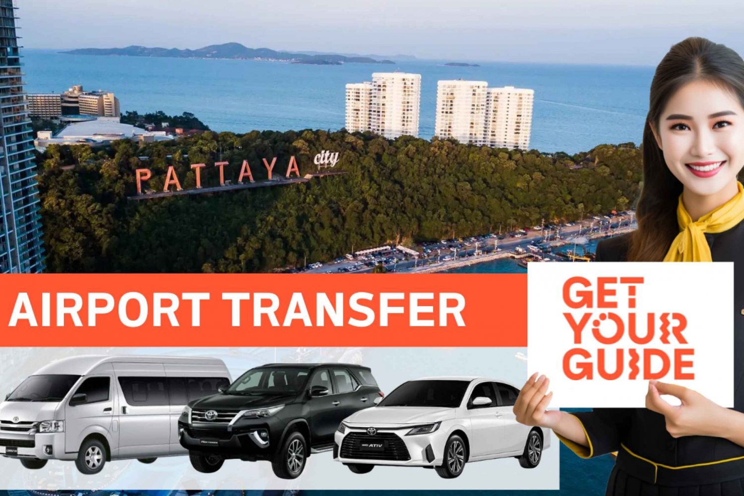 Pattaya : Transfert privé depuis/vers l'aéroport de Don Muang.