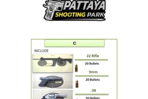 Pattaya: Schießpark-Erlebnis für 3 Personen
