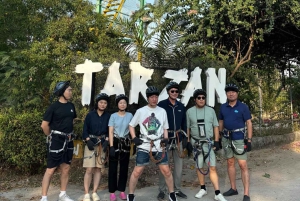 Pattaya: Zipline-eventyr med 25 platforme med mulighed for børn