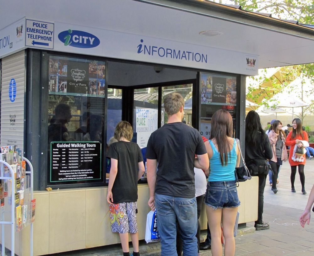 iCity Information Kiosk at Forrest Place