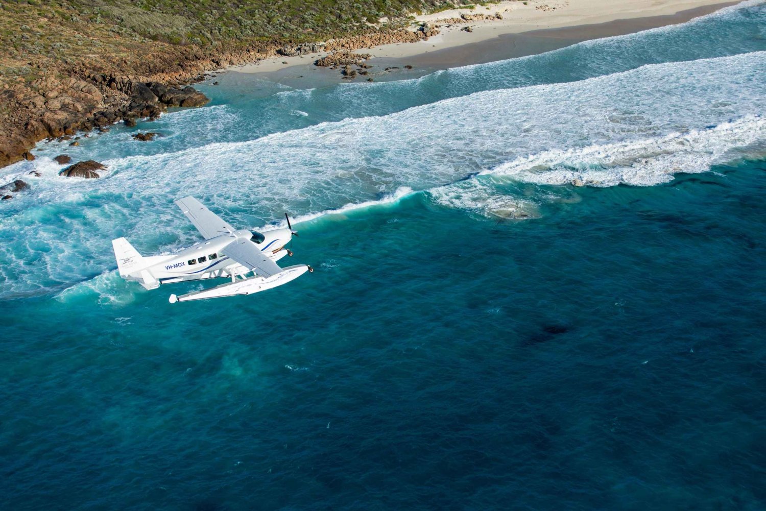 De Perth: Passeio de hidroavião em Margaret River com prova de vinhos