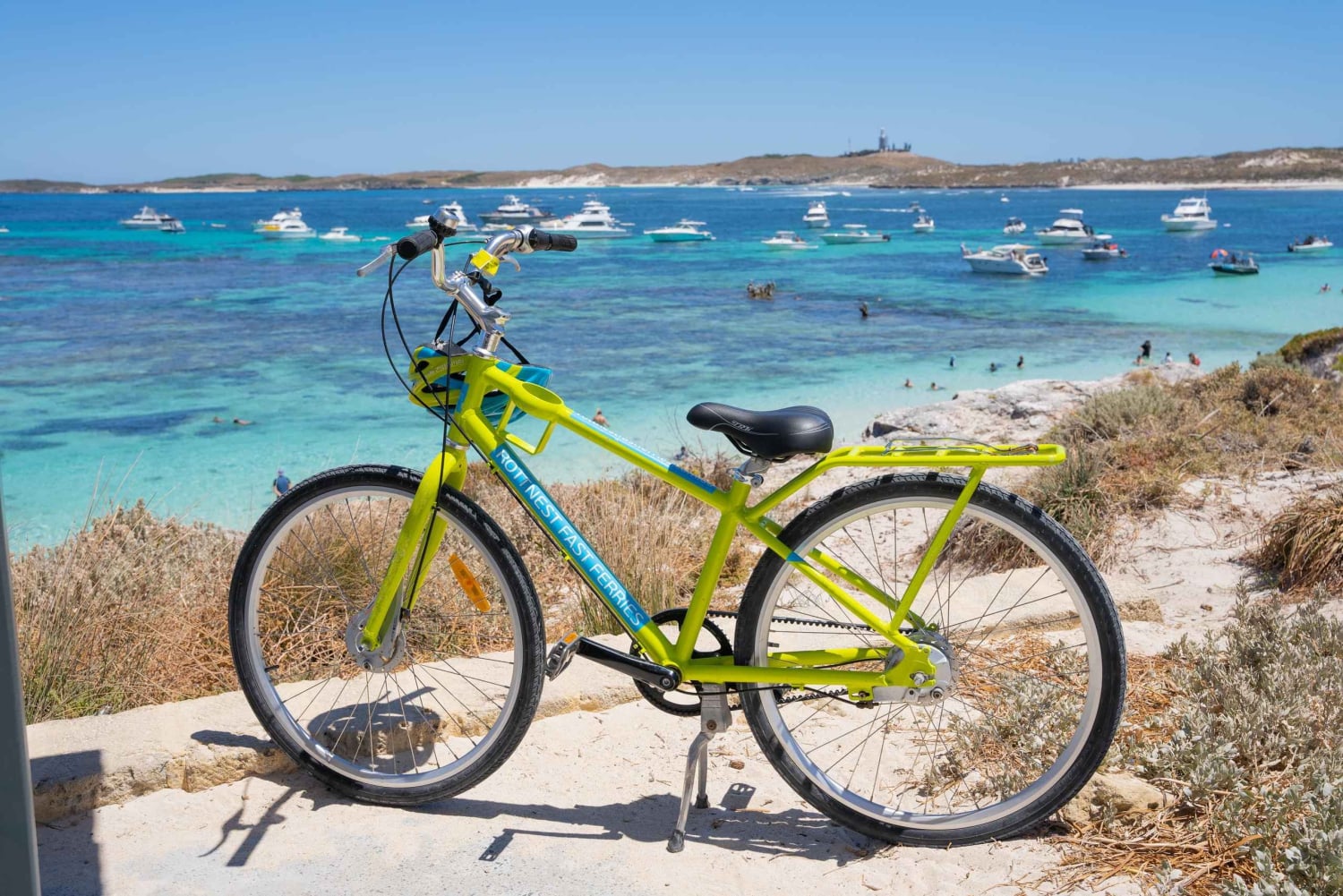 Perth: Rottnest Island Fähre, Fahrrad, Kaffee und Hummerbrötchen