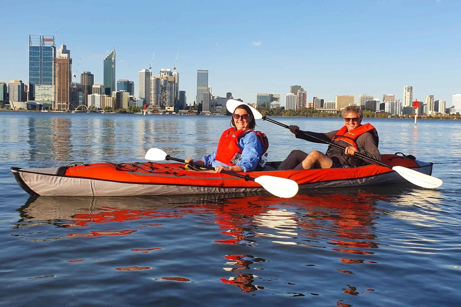 Perth: Kajaktocht op de Swan River met wijn en kaas