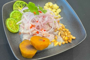 Esperienza di cucina peruviana a 3 piatti + preparazione del Pisco Sour