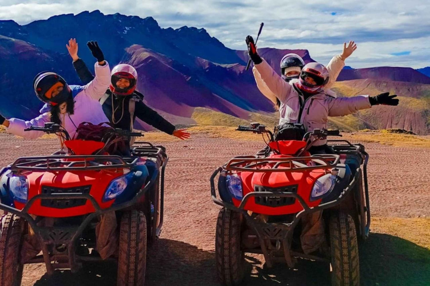 ATV-tour naar de Rode Vallei en de Regenboogberg met maaltijden