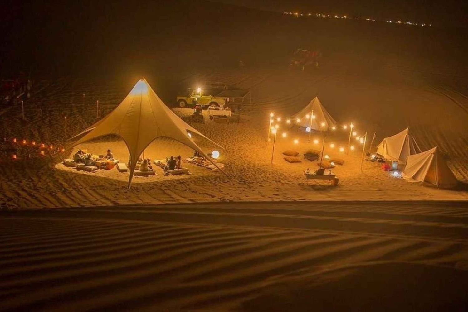 Telttailu autiomaassa Icassa