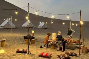 Telttailu autiomaassa Icassa