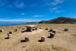 Copacabana: Sun and Moon Island Adventure with Trout Lunch