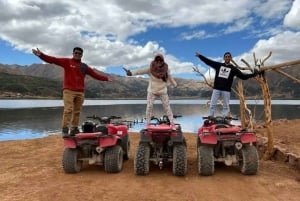 Cusco : Visite en quad de la Morada de los Dioses, de l'Aqueduc, de l'Area 21 et du lac Piuray