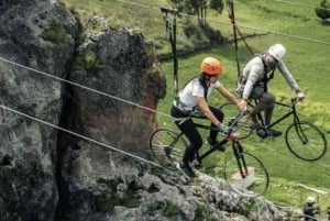 Cusco: Cachimayo Adventure Circuit med skybike og rappel