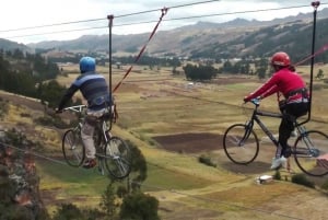 Cusco: Cachimayo Adventure Circuit med skybike og rappel