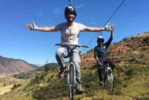 Cusco: Cachimayo Adventure Circuit med skybike og rappel