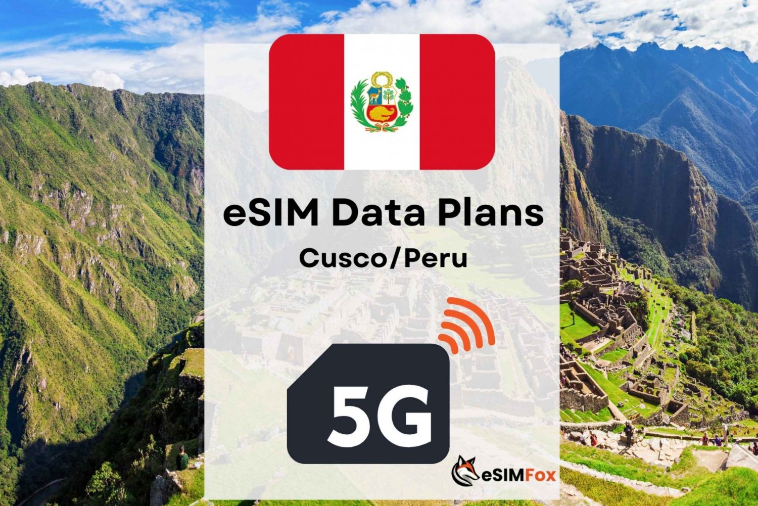 Cusco: eSIM Internet Data Plan for Peru high-speed