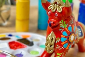 Cusco: Bemale dein eigenes Kunsthandwerk | Torito de Pucará | Anden-Lama