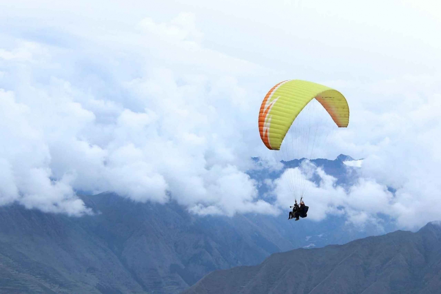Cusco:Paragliding vlucht over de Heilige Vallei van de Inca's