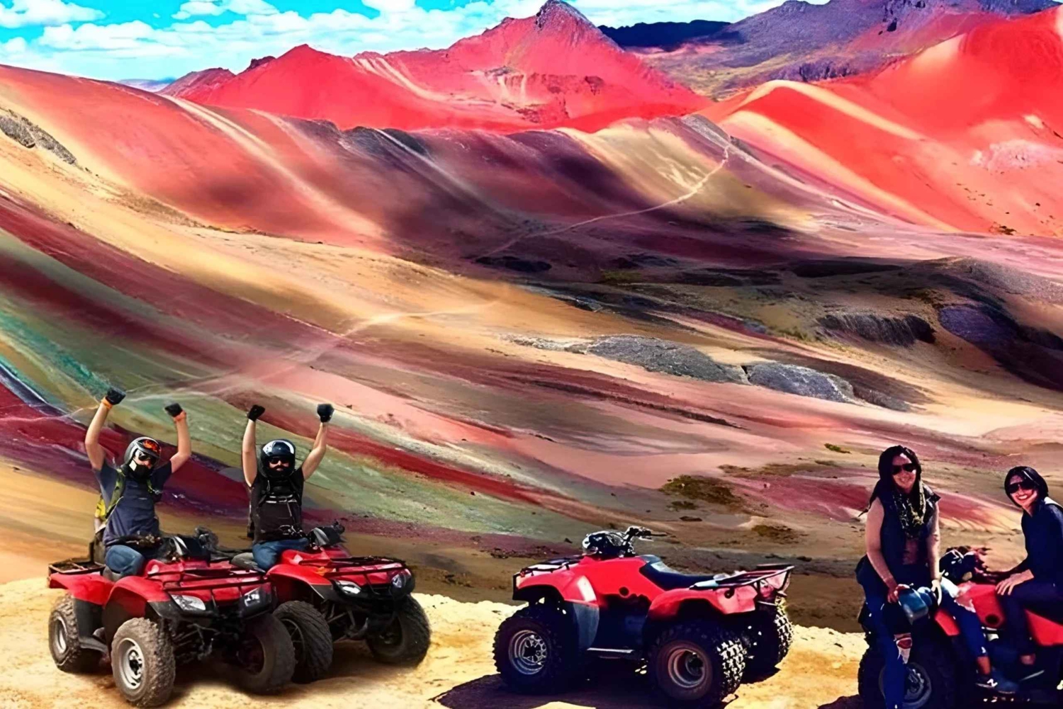 Cusco : Visite privée en quad de la montagne colorée Vinicunca