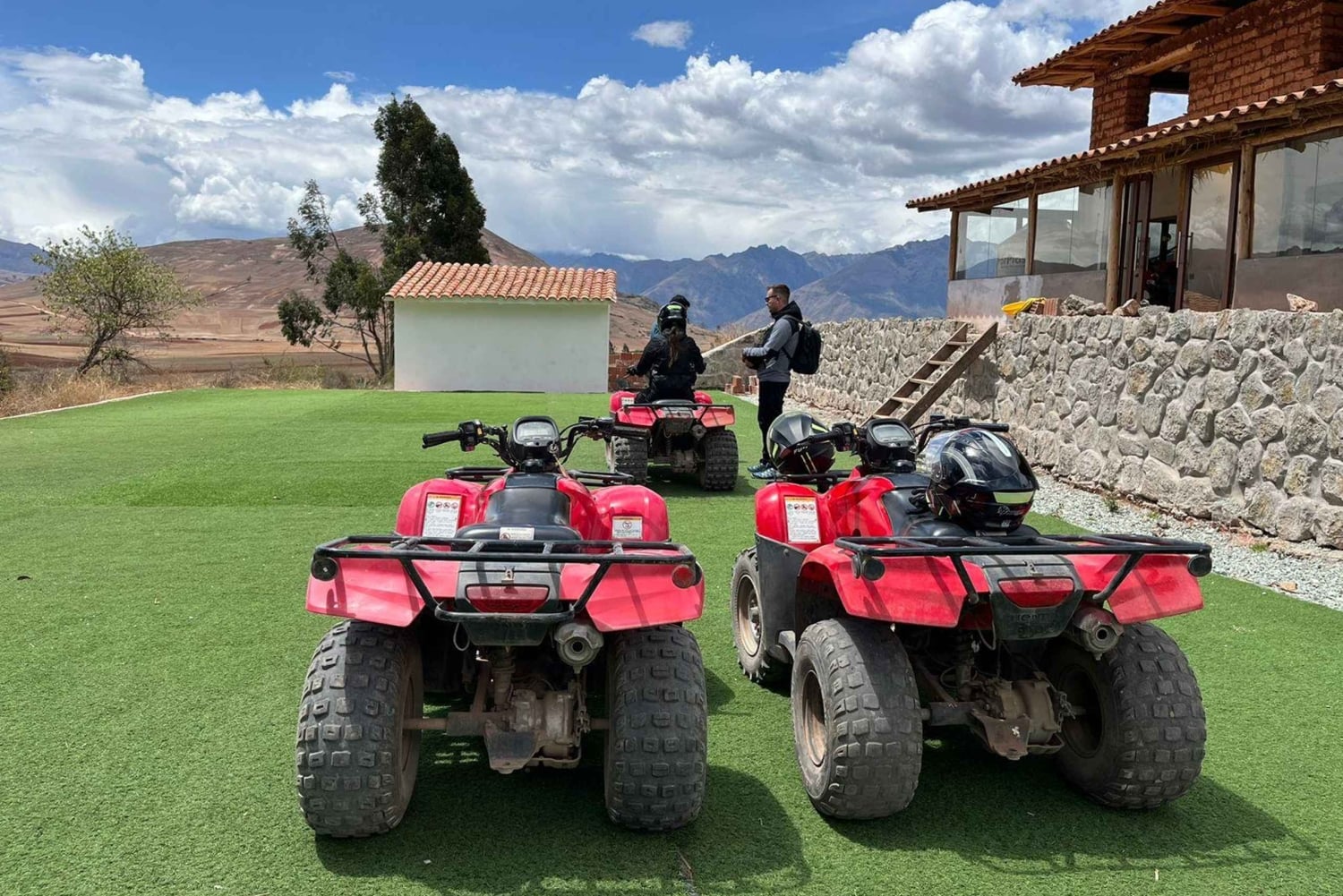 From Cusco: ATV’s tour Moray and Salt Mines of Maras.