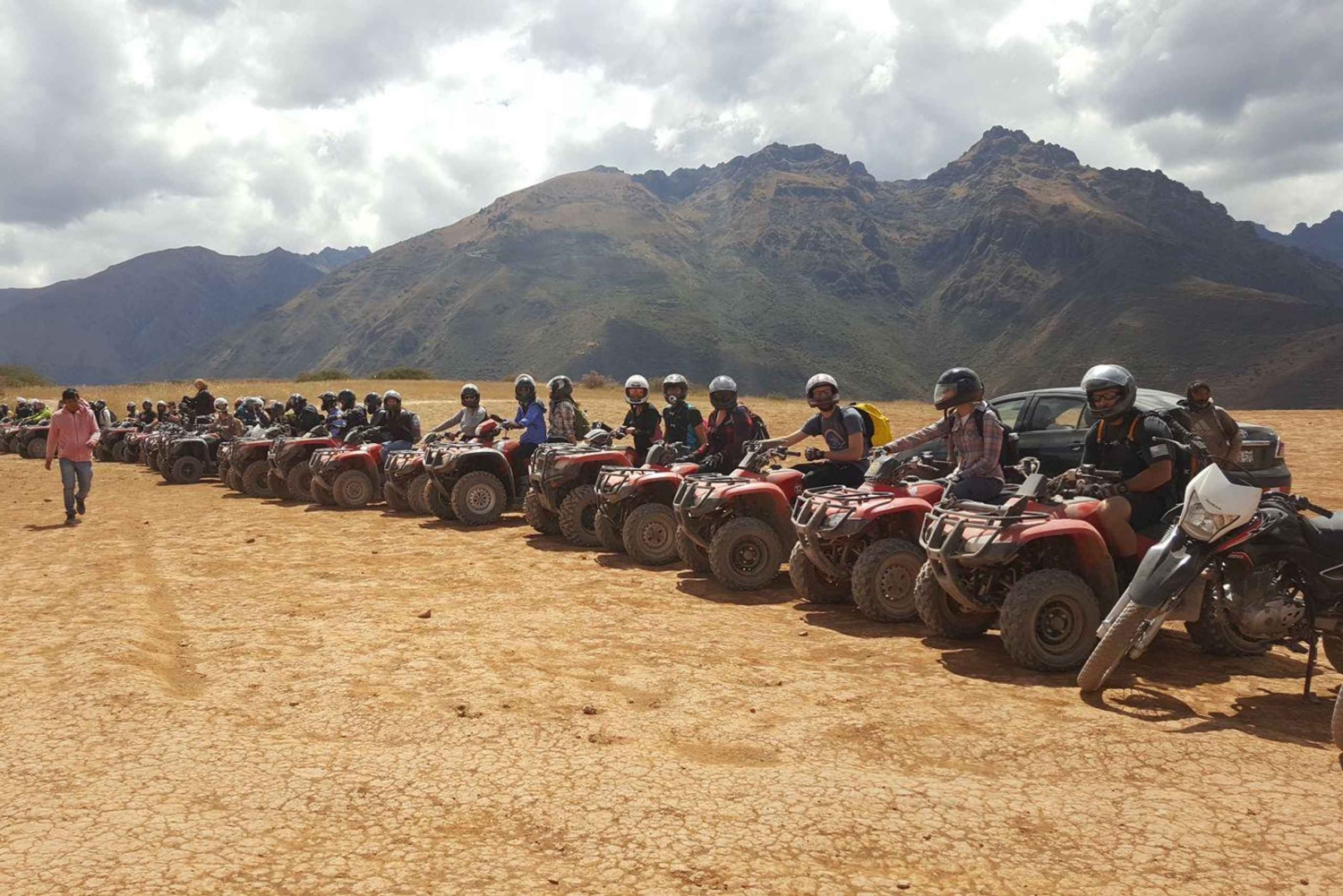 From Cusco: ATV’s tour Moray and Salt Mines of Maras.