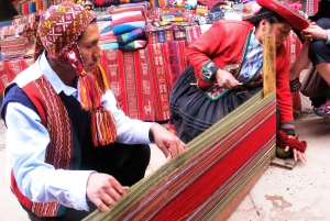 Vanuit Cusco: Chinchero-wevers, Moray, Maras-zoutmijnen