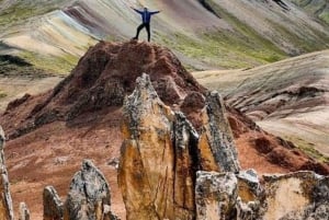 Da Cusco: escursione di 1 giorno al monte Palccoyo e pasti inclusi.