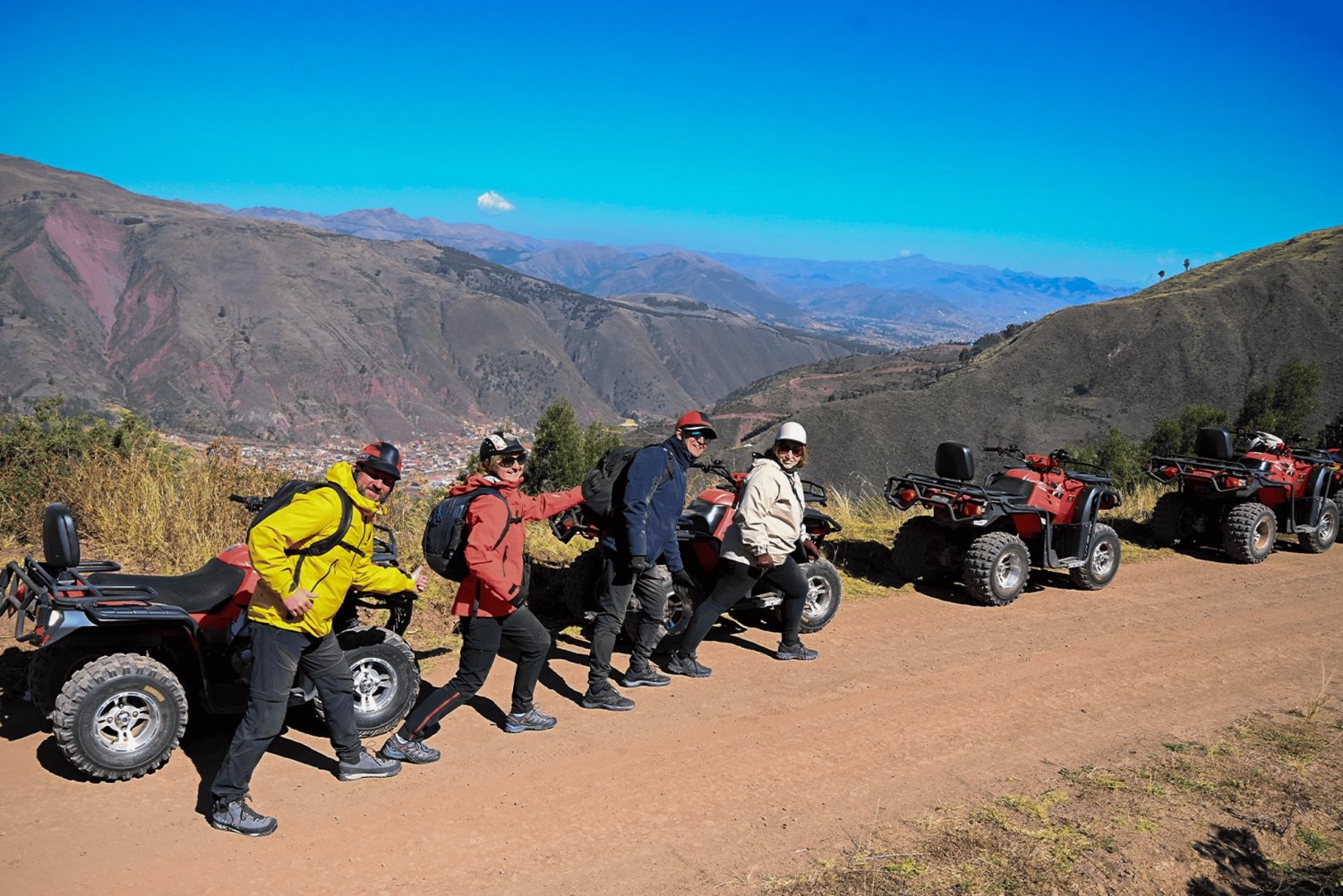 From Cusco: Half-day excursion to Tipon, Huasao, and Pukara Alto by quad bike