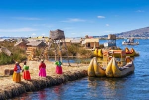 Fra Cusco: Bus med overnatning til Puno med tur til Titicaca-søen