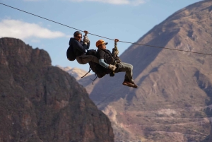From Cusco: Via Ferrata & Zip Line with lunch