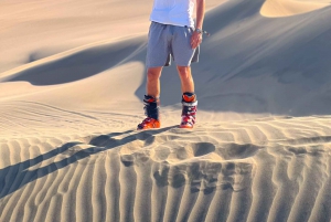 Ica/Huacachina: Crazy buggy in the dunes at sunset + sand sled