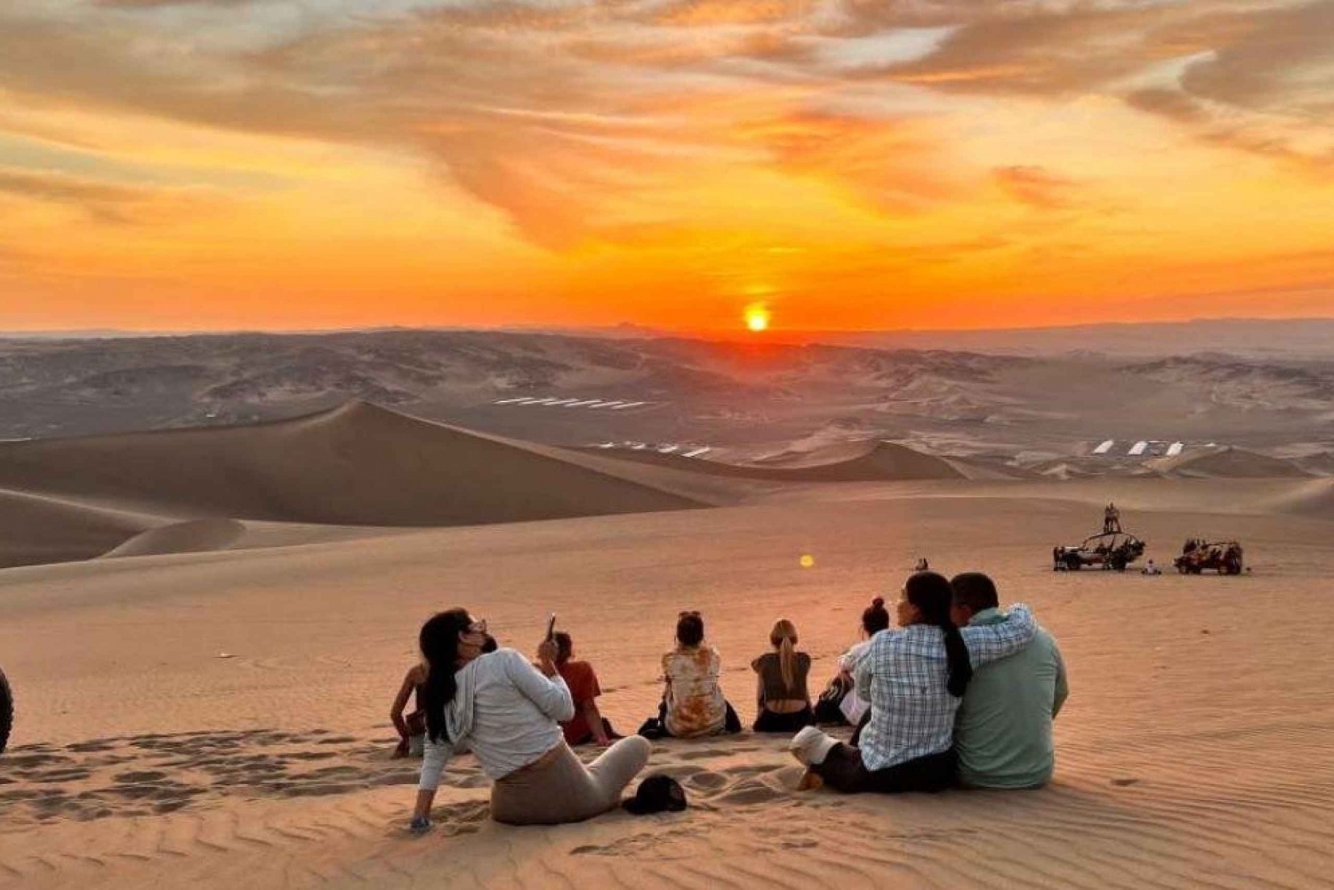 Icasta: Ica: Dune Buggy at Sunset & Sandoboarding