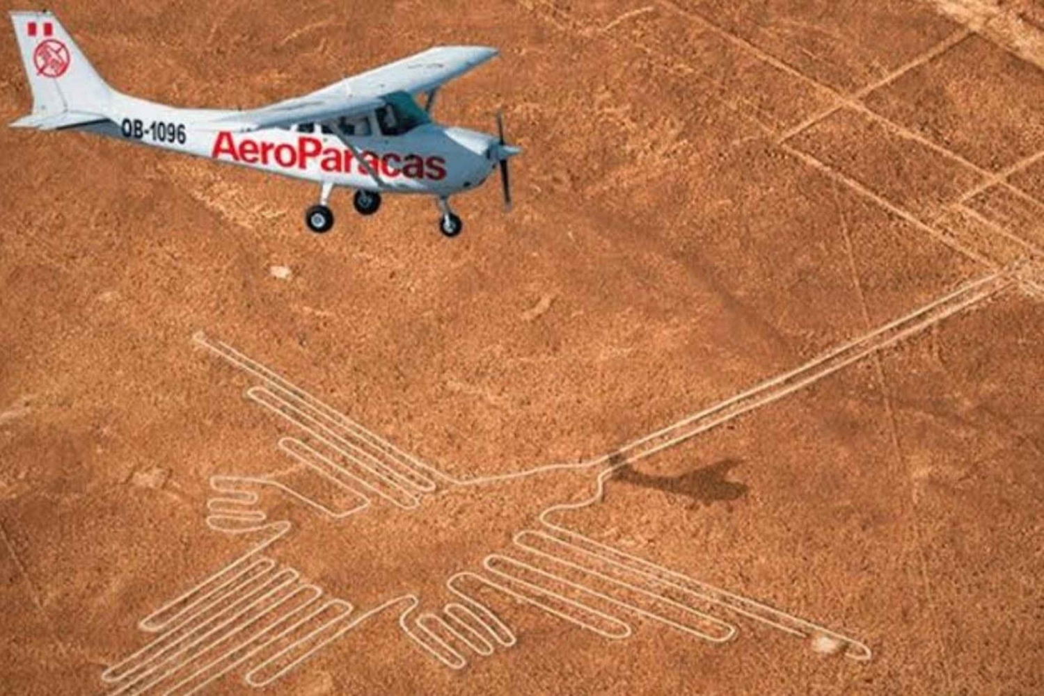 From Ica: Panoramic aerial experience over the Nazca geoglyphs