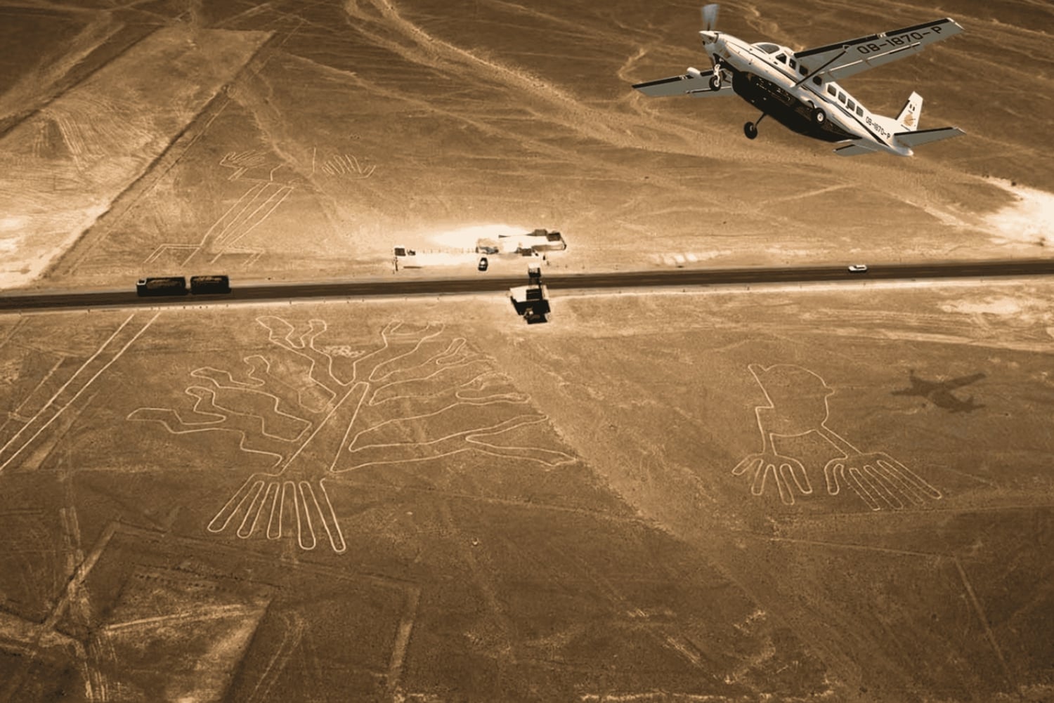 Vanuit Lima een dagtocht naar de mysterieuze Nazca-lijnen met een overvlucht