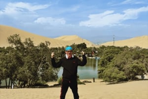 Från Lima: Ballestasöarna, vingårdar och Huacachina-oasen med buggy (2 dagar)