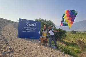 From Lima: Caral Civilization Tour with Desert Trek