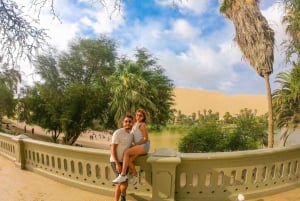 From Lima: Full day Ballestas Islands + Tubing in Huacachina + Sandboarding