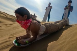 From Lima: Full day Ballestas Islands + Tubing in Huacachina + Sandboarding