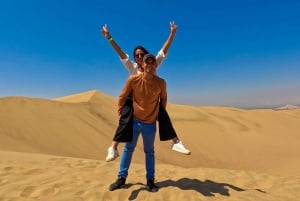 From Lima: Full day Ballestas Islands + Tubing in Huacachina + Sandboarding