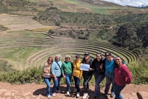 Fra Ollantaytambo: Moray, saltminer, Chinchero slut i Cusco