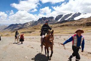 Full day excursion to the Rainbown Mountain on horses