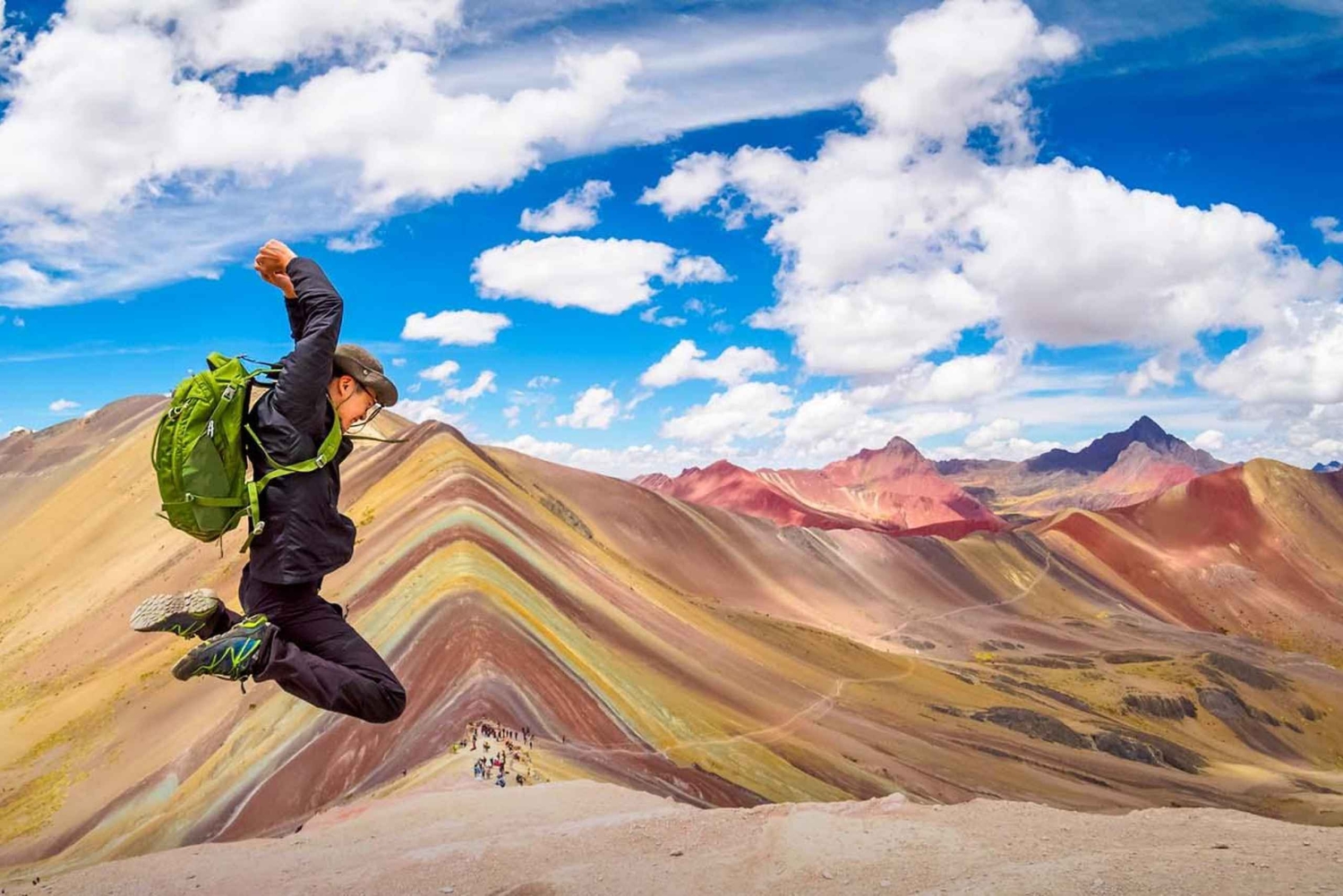 Tour Montanha das Cores Dia Inteiro Rota curta de 45 minutos de caminhada