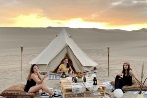 Huacachina: Desert Glamping, Dinner, and Wine Tasting