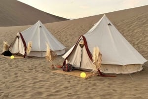 Huacachina: Desert Glamping, Dinner, and Wine Tasting