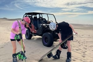 Huacachina: Lainelautailua|Lumilautailua Auringonlasku Videot Drone Buggy 4x4