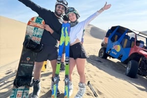 Huacachina: Lainelautailua|Lumilautailua Auringonlasku Videot Drone Buggy 4x4