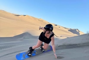 Huacachina: Lainelautailua|Lumilautailua Auringonlasku Videot Drone Buggy 4x4