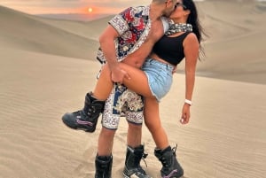 Huacachina: Lainelautailua|Lumilautailua Auringonlasku Videot Drone Buggy 4x4