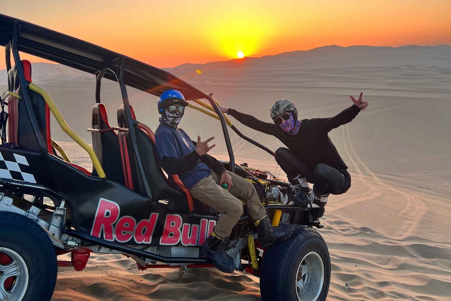 From Huacachina or Ica: Real Sandboard and Sandski experience at the sunset