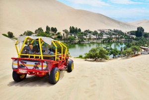 Ica : Planche à sable et buggy dans l'oasis de Huacachina